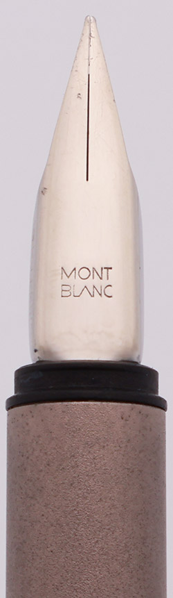 Montblanc Noblesse Slimline Fountain Pen (1970s) - Brushed Steel w